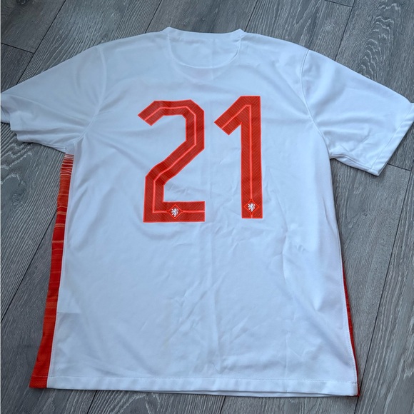 Nike Netherland White and Red Dri-FIT Jersey - Picture 2 of 4